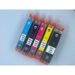 Pack 5 Tinteiros Alimentares Canon PGI550BK XL+ CLI551BK/C/M/Y XL